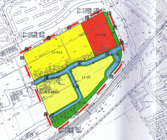 规划显示,松江区新桥镇陈春路一号a-1地块东至13-01b地块,南至河道