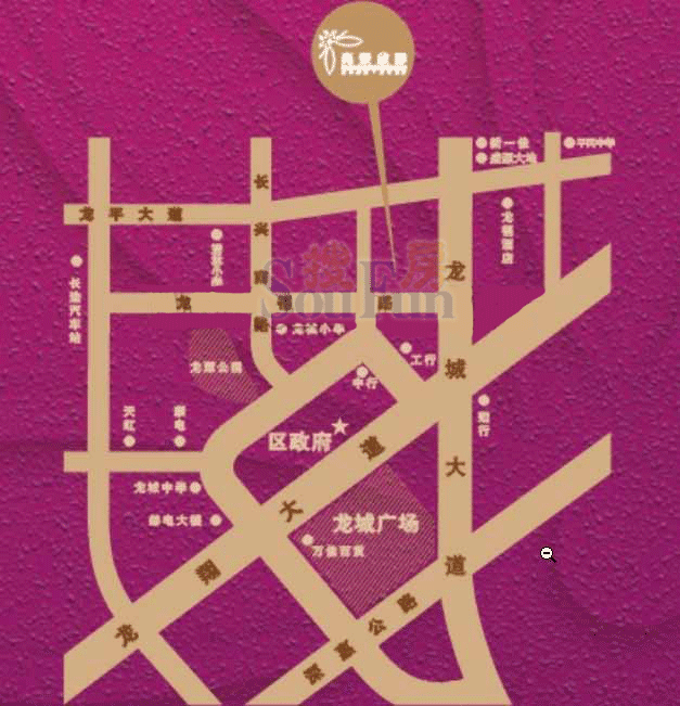 尚景欣园二期交通图