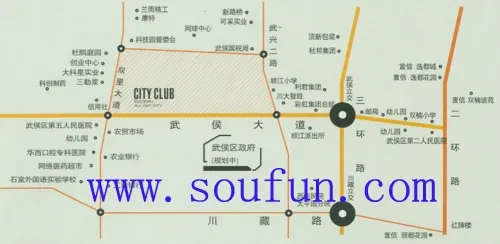 置信逸都城市会所交通图