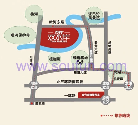 万科双水岸交通图