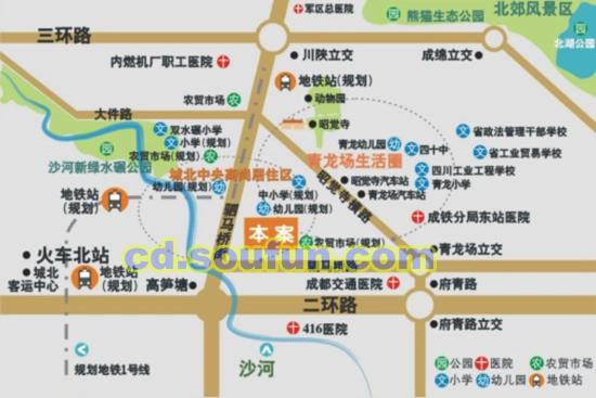富丽锦城交通图