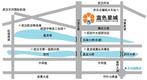 武汉新航城星城街区交通图