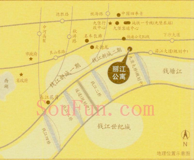 丽江公寓交通图