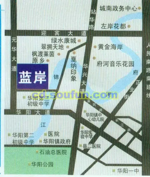 蓝岸丽景交通图