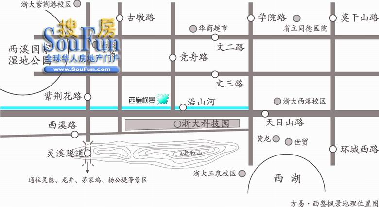 西鉴枫景交通图