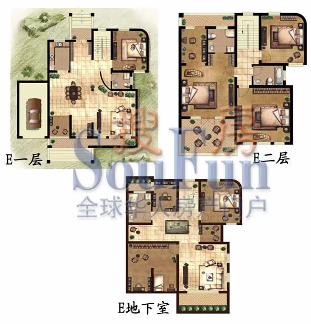 久隆凤凰城房屋e户型顶设计图别墅别墅图片