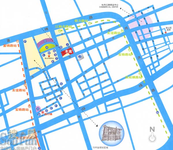 海尚明城交通图
