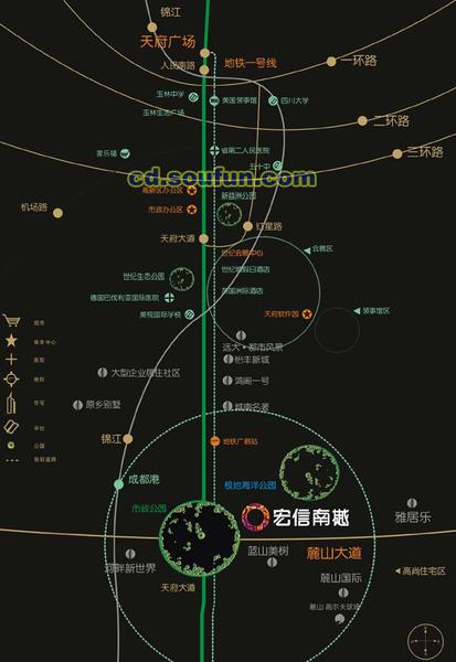 宏信南樾交通图