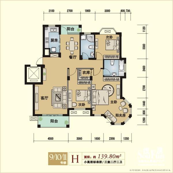 华铭文澜雅苑户型6 0室0厅0卫0厨 0.00㎡