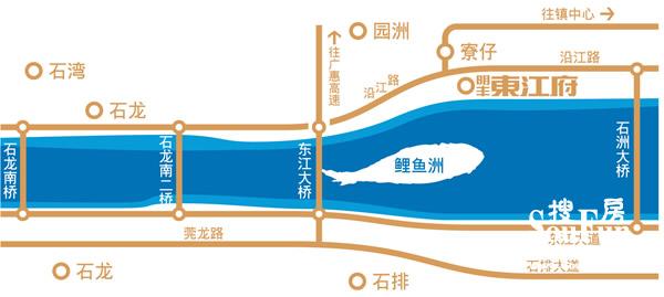 明丰东江府交通图