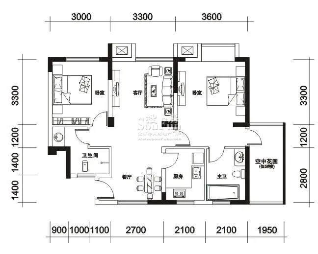 书香府邸户型图