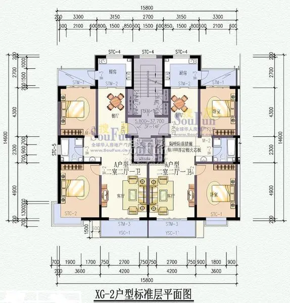 西固十二街区经济适用房户型图(独家)