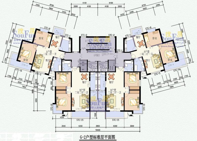 西固十二街区经济适用房户型图(独家)