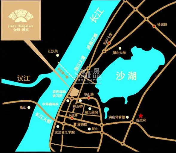 金都汉宫交通图