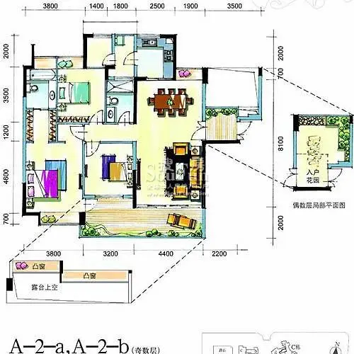 澳城花园户型图