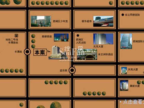 蓝海时代国际大厦交通图