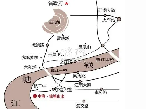 �к�Ǯ��ɽˮ��ͨͼ