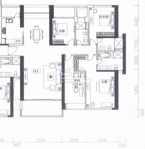 80㎡_领峰户型图-广州搜房网