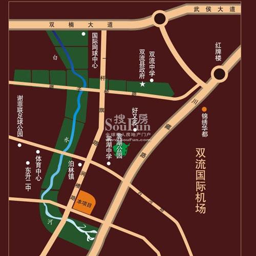 香楠湖交通图