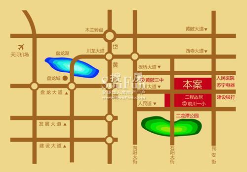 前川欣城交通图