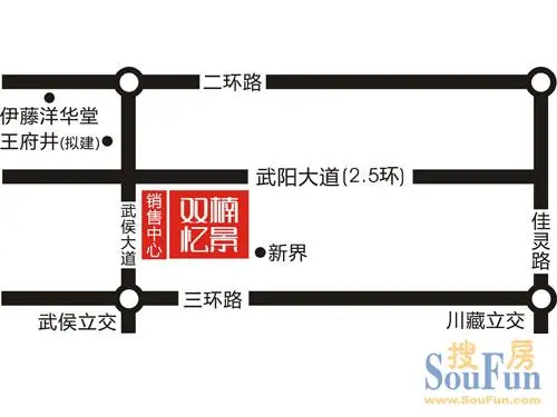 双楠忆景交通图