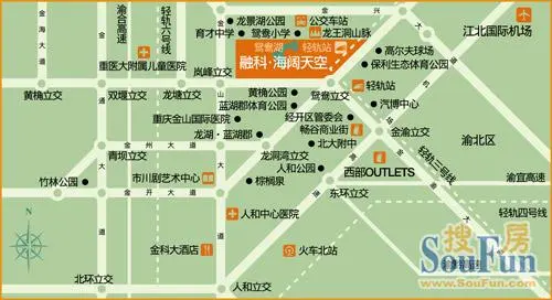 融科海阔天空二期交通图