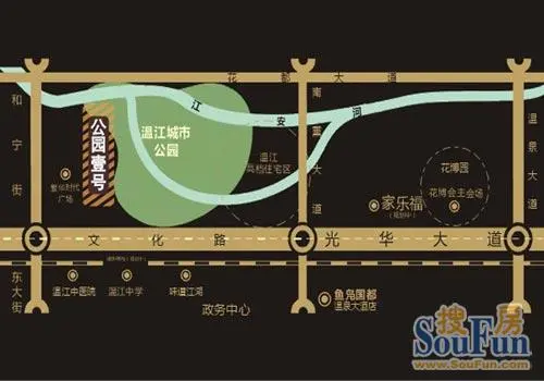 国泰公园壹号交通图
