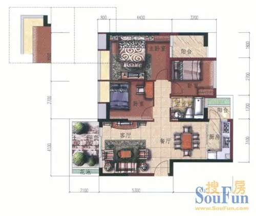 景湖时代城户型图