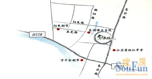 红豆尚东院交通图