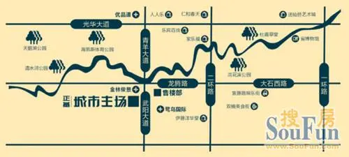 正基城市主场交通图