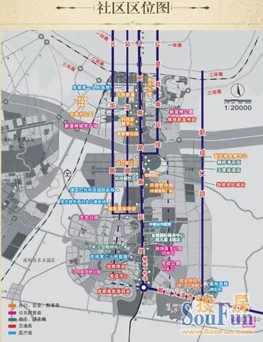 麓山国际社区茵特拉肯交通图