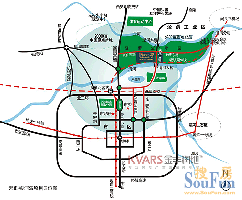 天正银河湾的相册-区位图