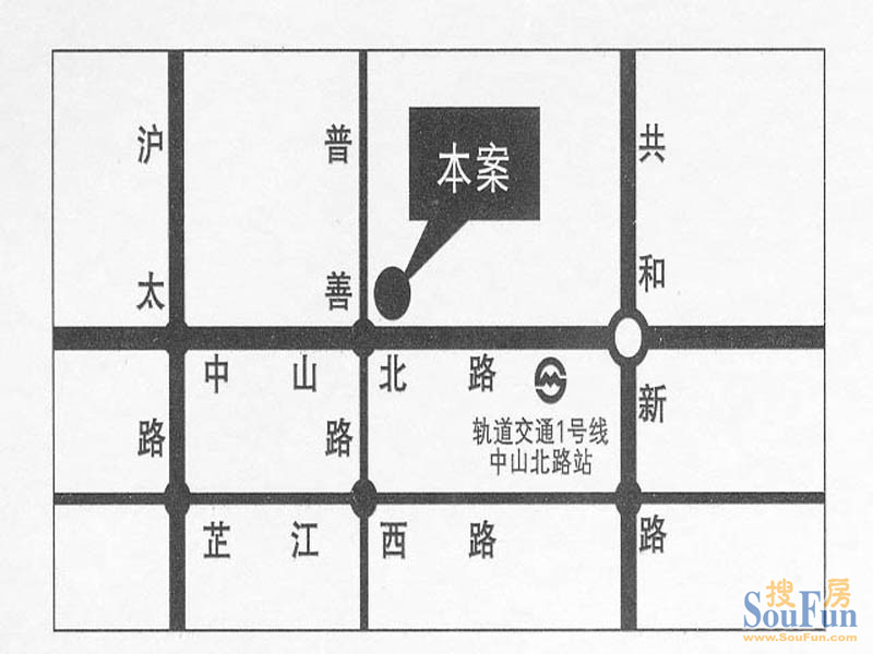 上海滩大宁城交通图