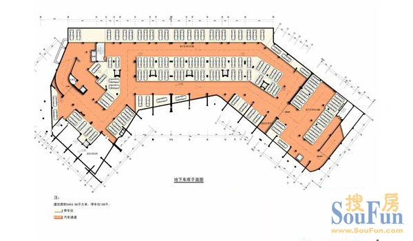 红枫嘉园地下车库平面图
