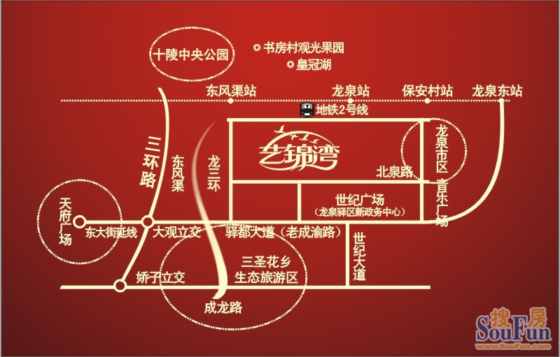 艺锦湾交通图