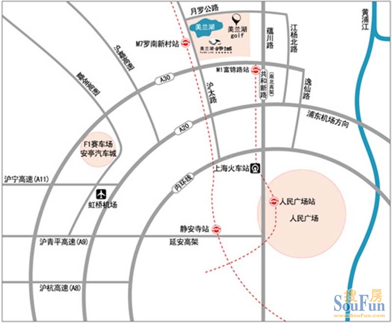 宝山罗店北欧新镇罗芬路98弄 交通状况 轨交:地铁7号线(美兰湖站)