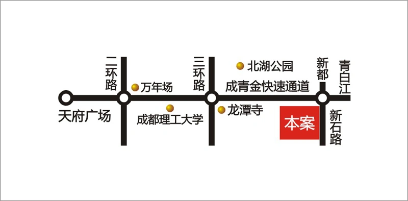 锦泰河畔交通图