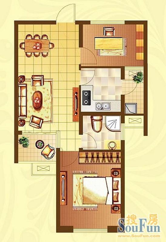 室厅厨卫 楼  栋:(共83栋) 楼  层:第层 建筑类别: 位  置天润城户型