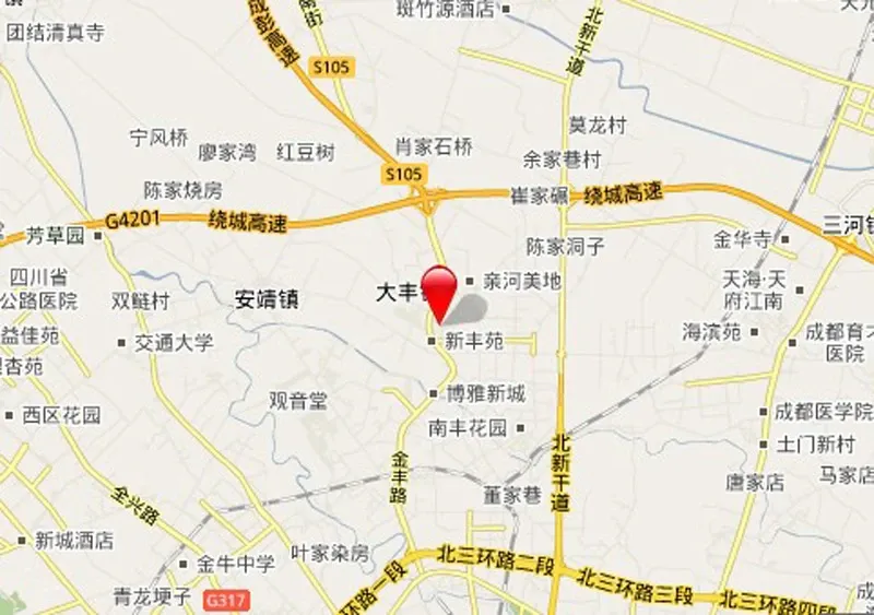北新润苑二期交通图