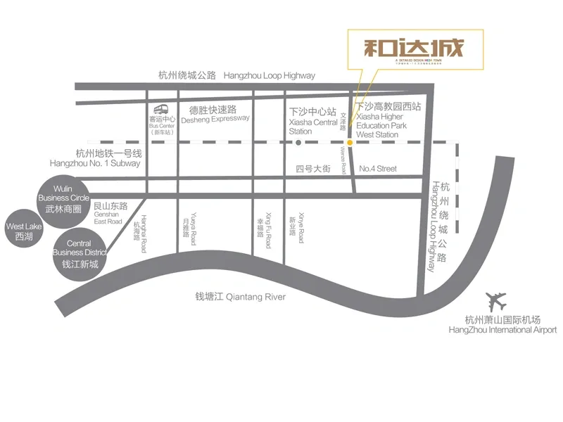 和达城交通图