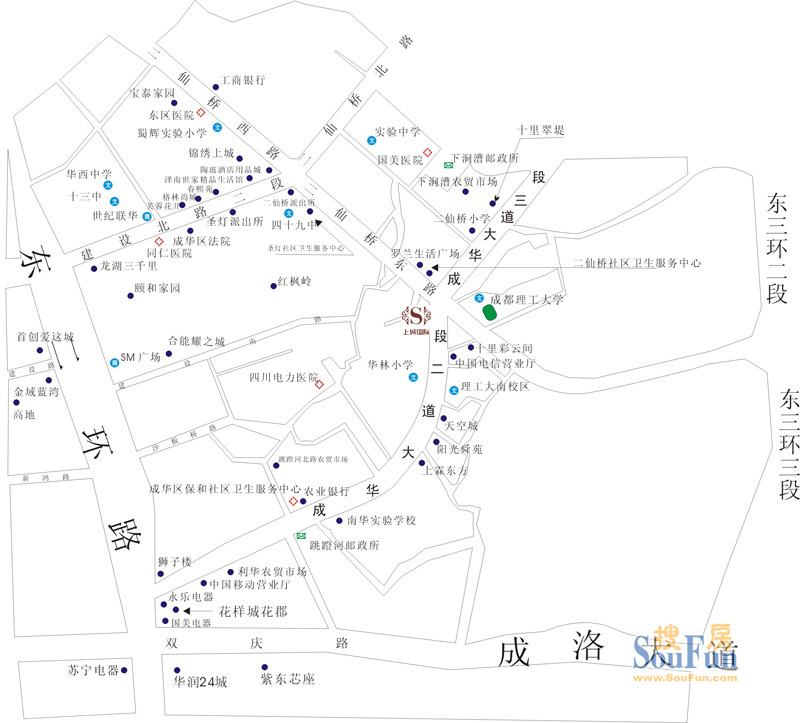 上城国际交通图