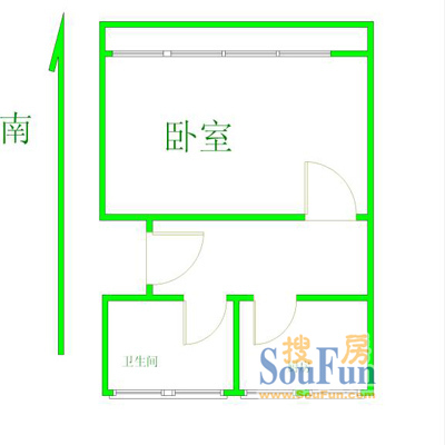 上南五村上海 上南五村 户型图 1室0厅1卫1厨 0.00㎡
