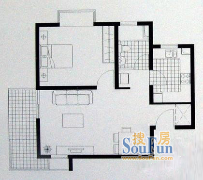 欧洲豪庭上海 欧洲豪庭 户型图 1室1厅1卫1厨 0.00㎡