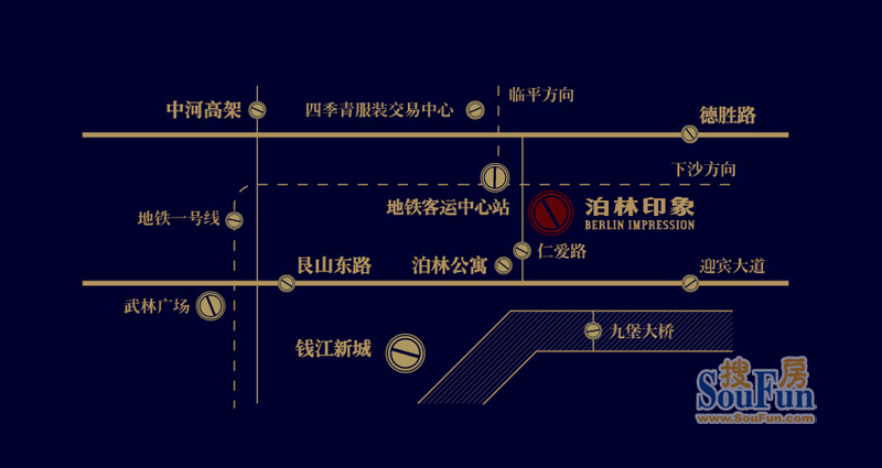 德信泊林印象交通图