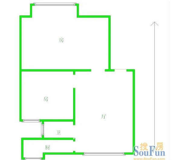 玫瑰苑玫瑰苑 户型图 2室1厅0卫0厨 0.00㎡