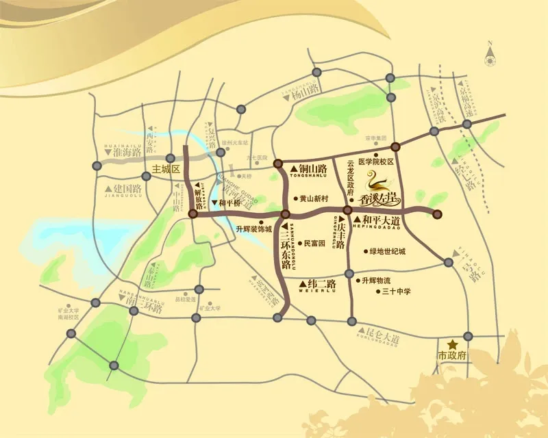 香溪左岸区位示意图