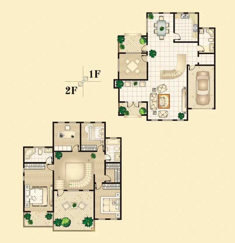 景湖印象双拼户型评鉴-镇江新房网-搜房网
