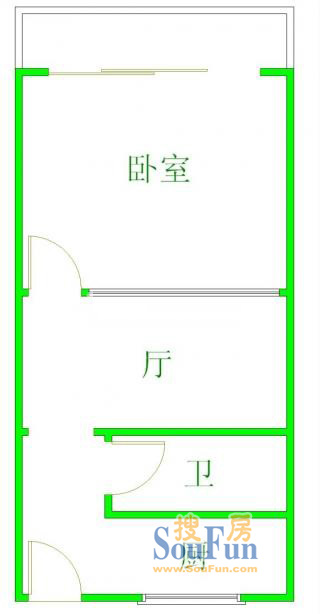 杨家桥小区(普陀)上海 杨家桥小区（普陀） 户型图 1室1厅1卫1厨 0.00㎡