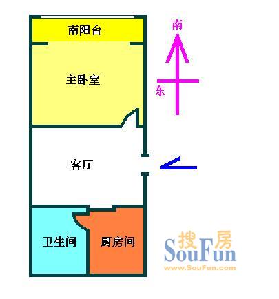 三洲花园上海 三洲花园 户型图 1室1厅1卫1厨 0.00㎡