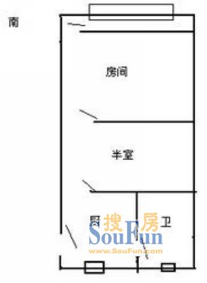 中南小区上海 中南小区 户型图 1室1厅1卫1厨 0.00㎡